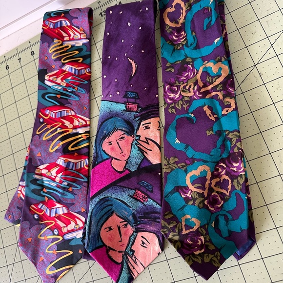 The Beatles Colorful Artistic Ties Set - Picture 1 of 6